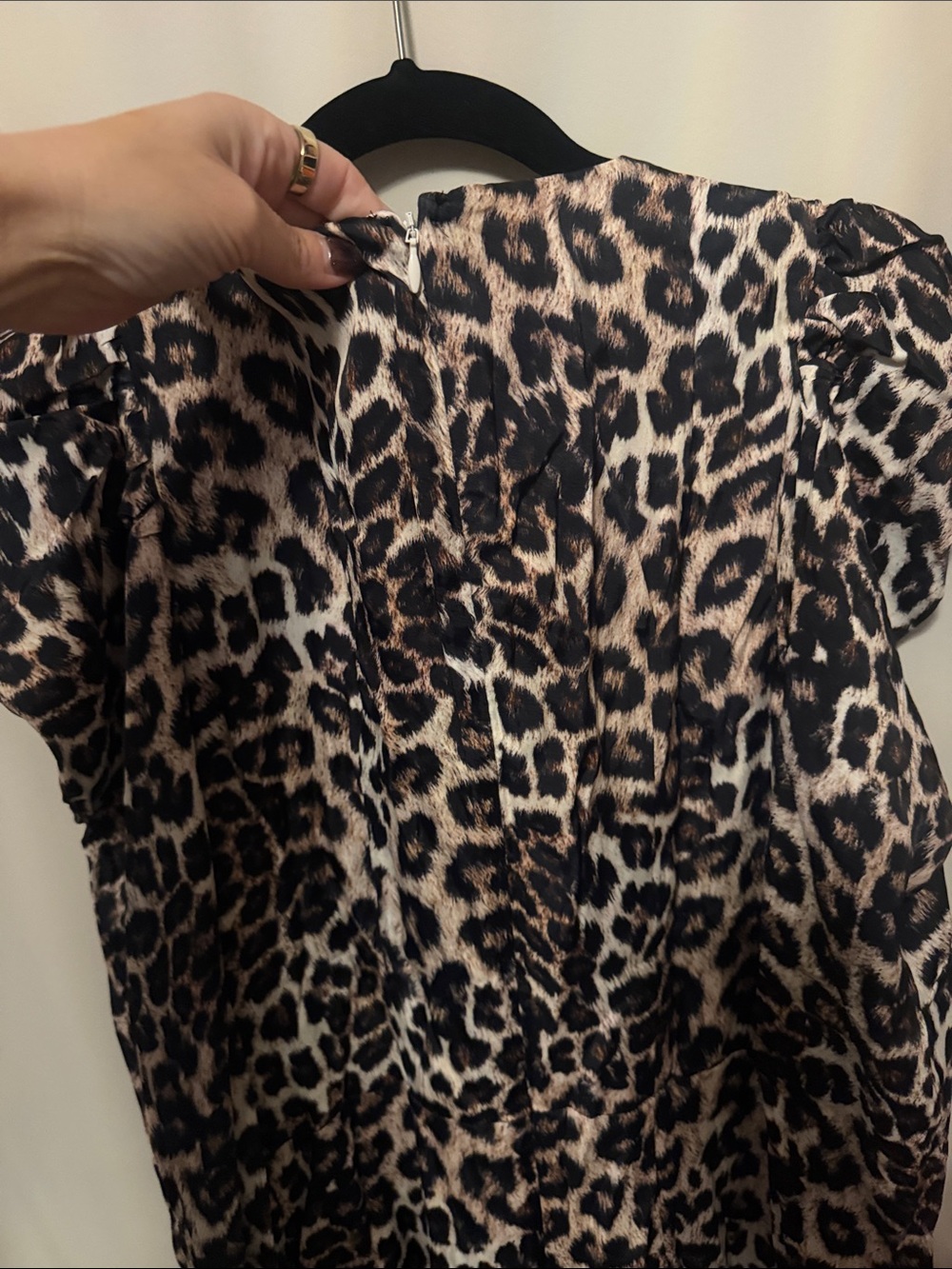 FARM Rio Leopard Print Maxi Dress in Black and Cream - Picture 4 of 5
